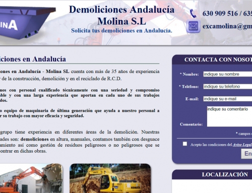 Demoliciones Andalucía Molina